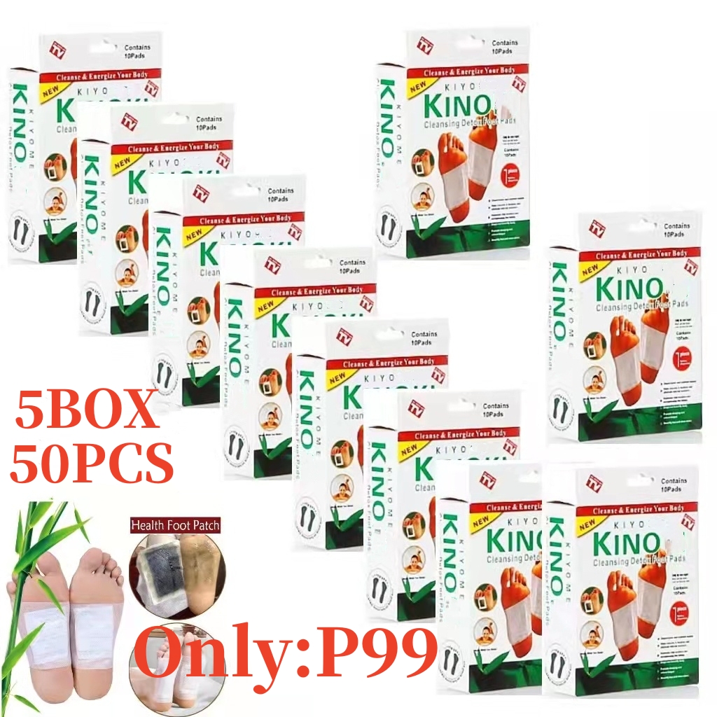 5Boxs=50Pads Knok Cleansing Foot Pad Contains