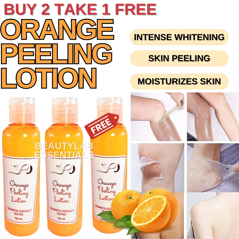 BUY 1 TAKE 2=3PCS Orange Peeling Lotion Exfoliating Whitening Body Brightening Moisturizing Skin Peel
