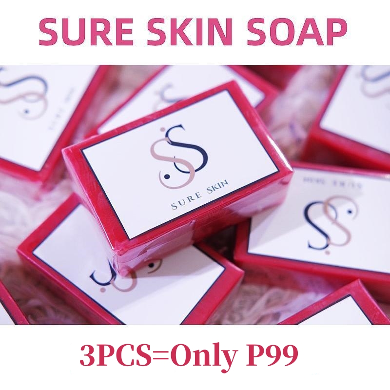 FreeShipping BUY 1 TAKE 2=3pcs SURE SKIN Whitening & Brightening Soap