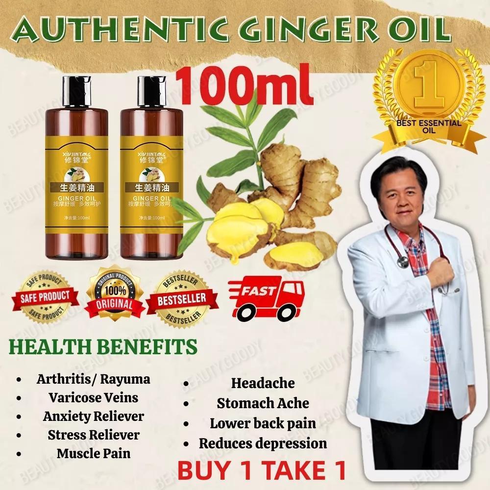 FreeShipping Philippines BUY 1 TAKE 1 100ML Ginger Essential Oil Ginger Massage Oil Body Oil Body & Massage Oil