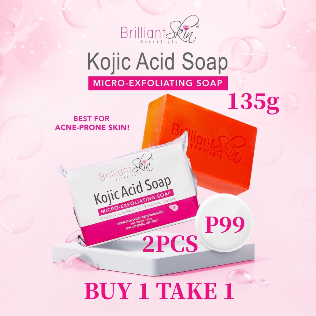 BUY 1 TAKE 1 Brilliant Skin Kojic Acid Soap 135g