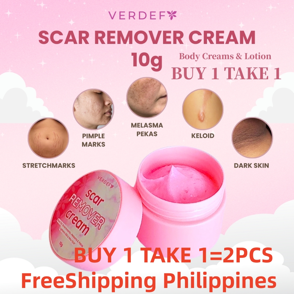 FreeShipping Philippines 10g Scar Remover Cream (BUY 1 TAKE 1) for Old & New Scars Melasma Dark Spots Stretchmarks by VERDEFY