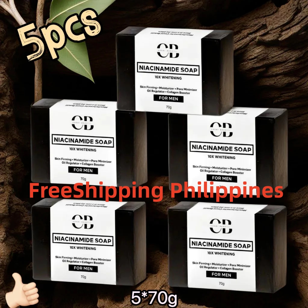 FreeShipping Philippines BUY 2 TAKE 3=5PCS CB Niacinamide Soap for Men 10X Whitening Soap
