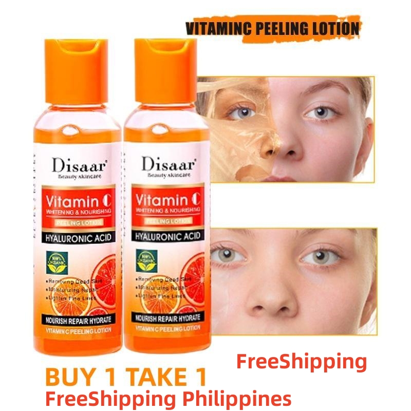 FreeShipping Philippines BUY 1 TAKE 1 Disaar Vitamin C Peeling Lotion Remove Dead Skin Exfoliating Whitening and Smoothing