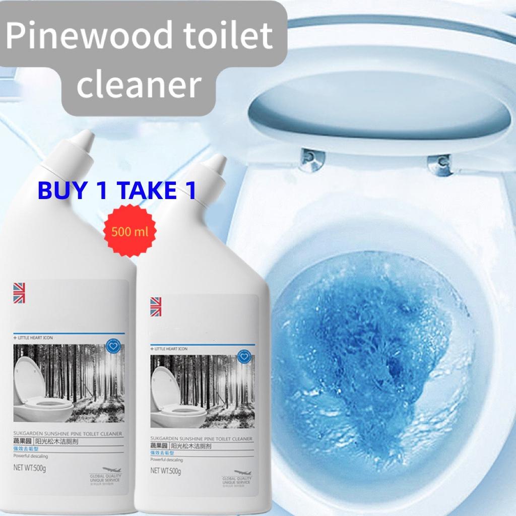 FreeShipping Buy 1 take1 Bathroom Cleaner Toilet Bowl Cleaner Tile Cleaner 500G Pine fragrance
