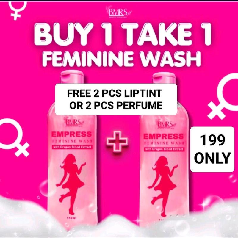 FreeShipping Philippines BUY 1 TAKE 1 BMRS Empress Feminine Wash Fresh All Day Empress Intimate Wash 150ml Beautiful Girl