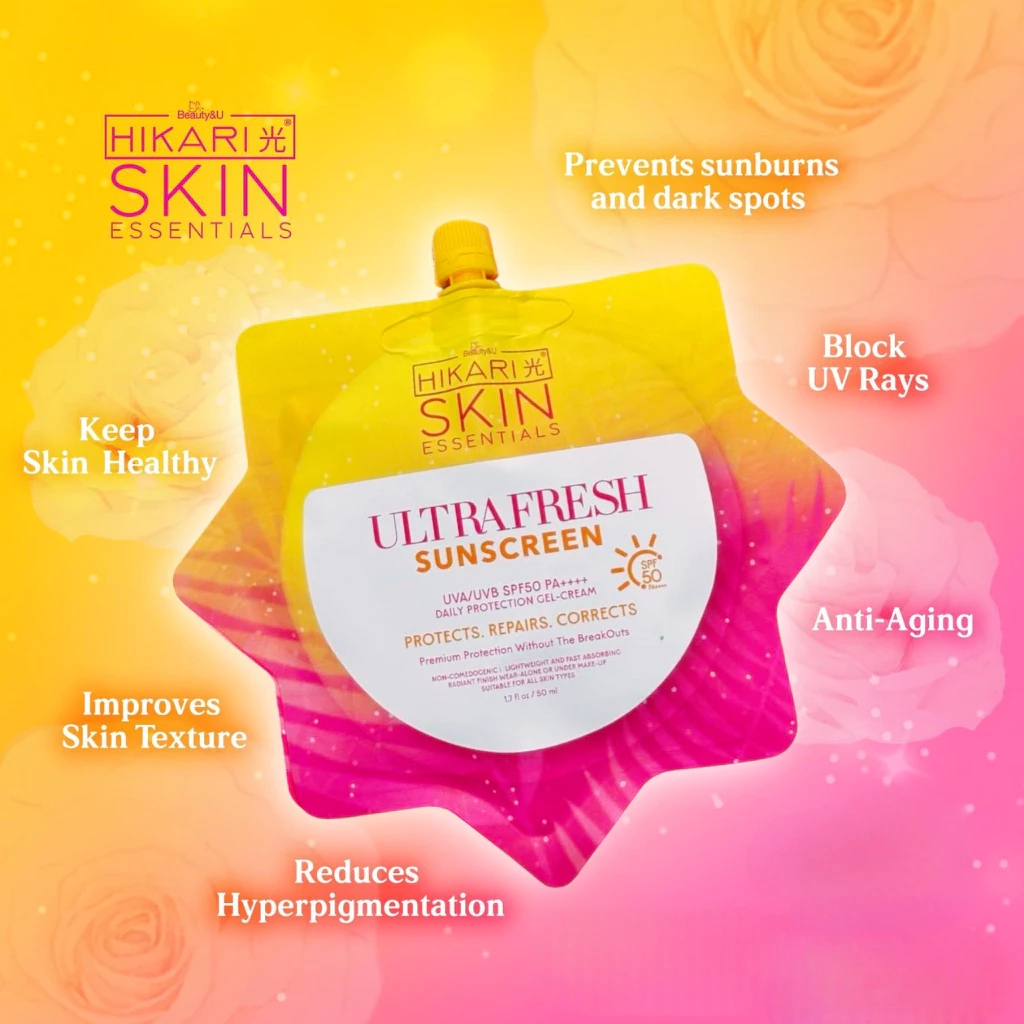 BUY 1 TAKE2 Hikari Ultra White Sunscreen with SPF50 PA++++ Protection 50ml FreeShipping