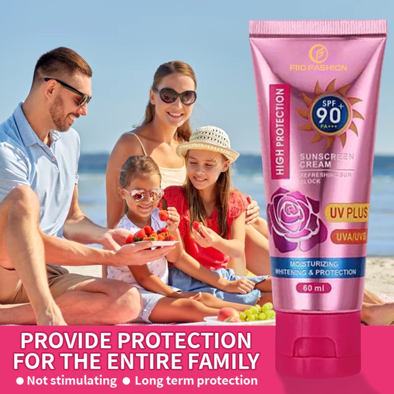 FreeShipping Philippines BUY 2 TAKE 3=5PCS Kiss Beauty SPF90+++ Sunscreen Cream High Protection UV PLUS 60ml Skincare Facial Skin